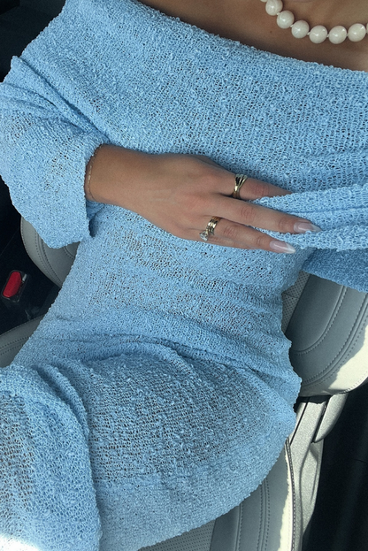 ALLURE BOUCLE MAXI DRESS