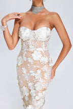 Allure Strapless Elegant Midi Dress