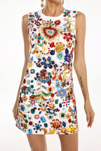 Alana Crystal Mini Elegant Dress