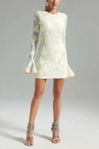 Eleka Mesh Mini Sleeved Dress