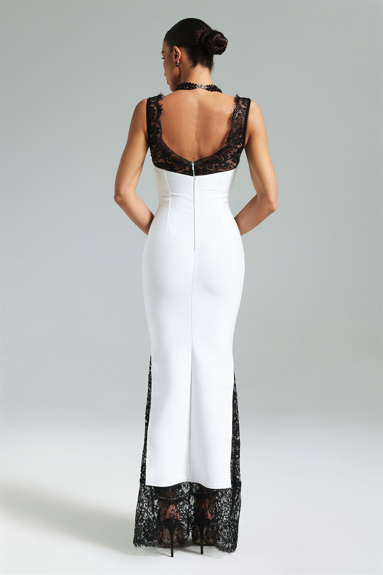 MARIAN GORGEOUS DEEP V NECK MAXI DRESS (Copy) Aclosy