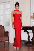 Allure Halter Backless Maxi Dress