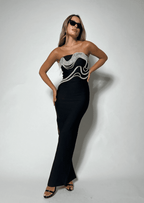CLERNA STRAPLESS BANDAGE DRESS