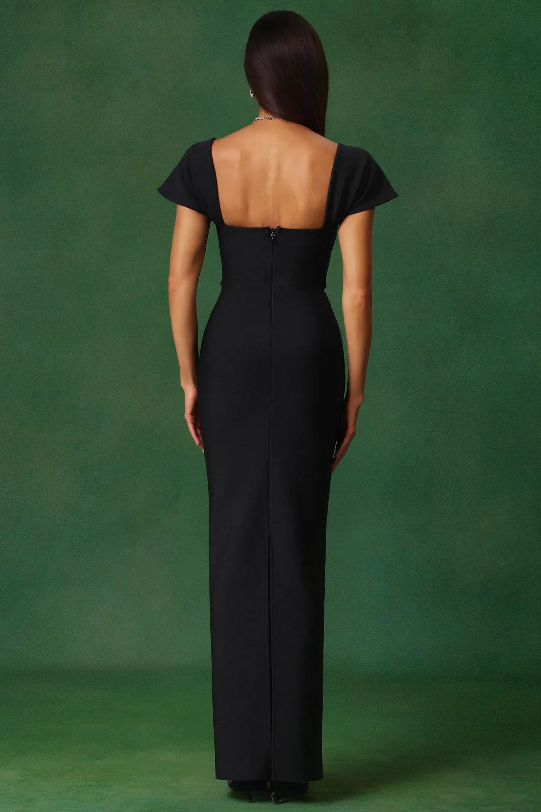 Allure Diamond Maxi Red Dress