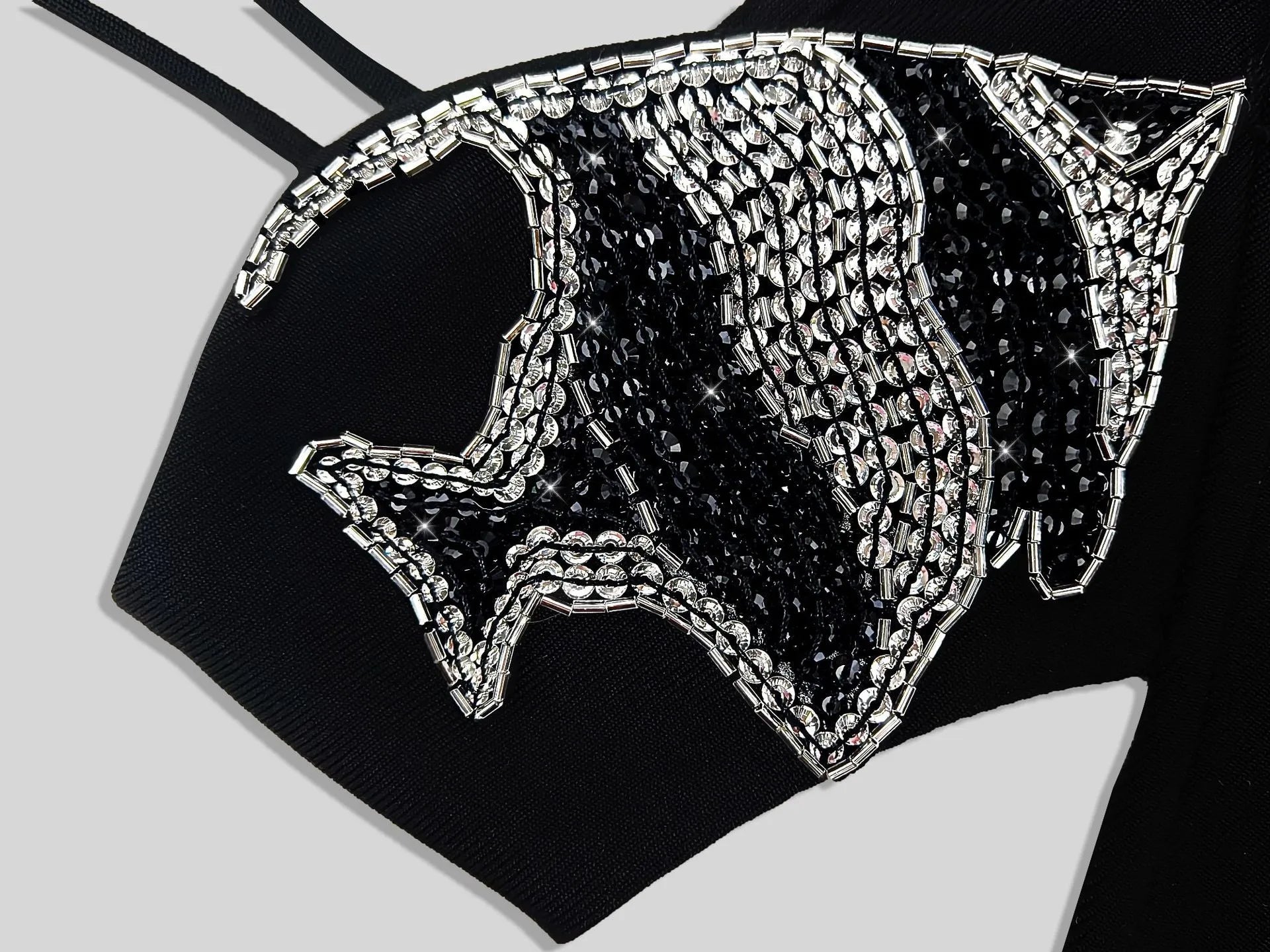 Alyia cutout black guest maxi dress