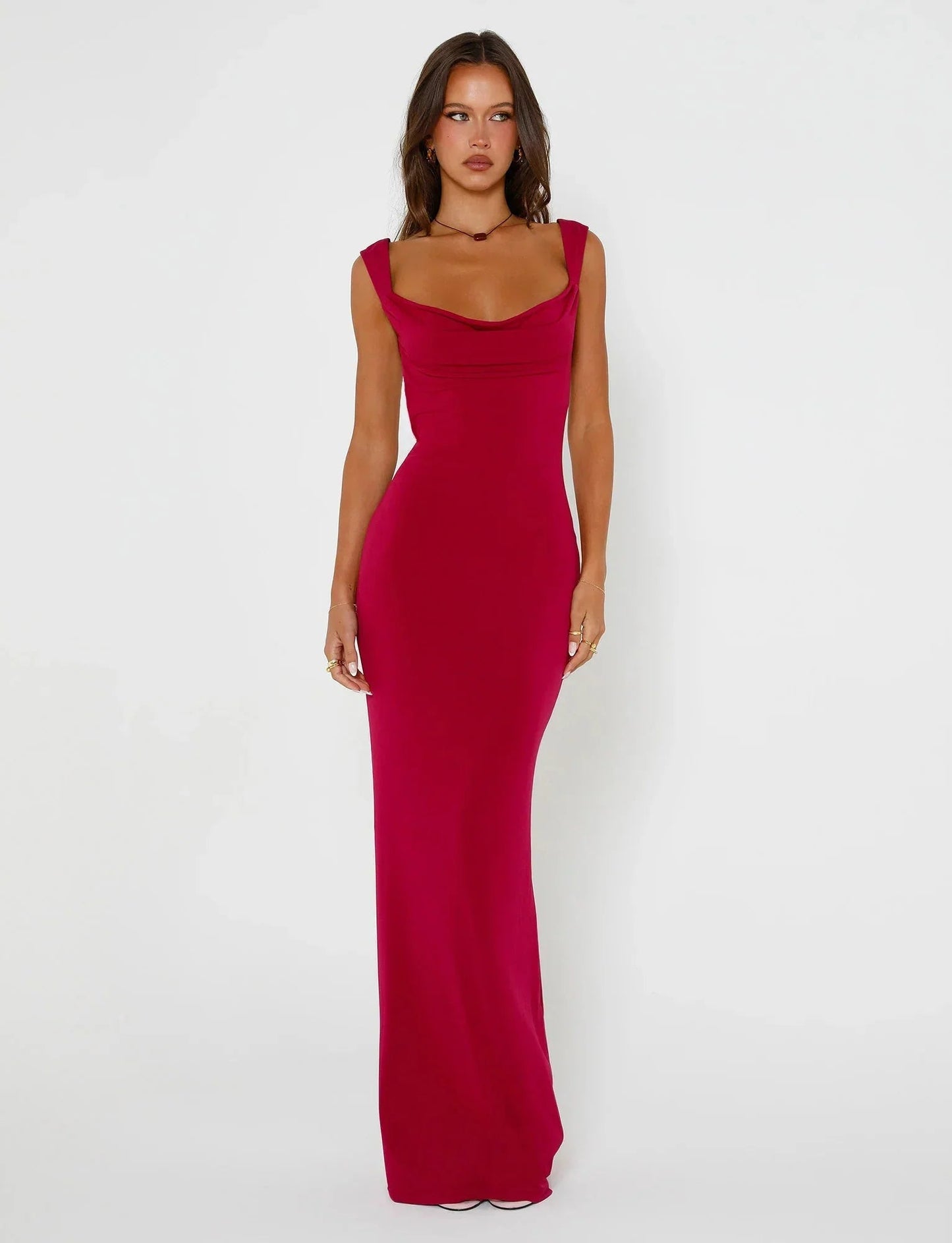 CHIC BACKLESS MAXI DRESS (Copy) Aclosy