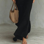Women Long Sleeve Ruched Elegant Maxi Dress Button Down Shirt Long Dress With Belts Aclosy