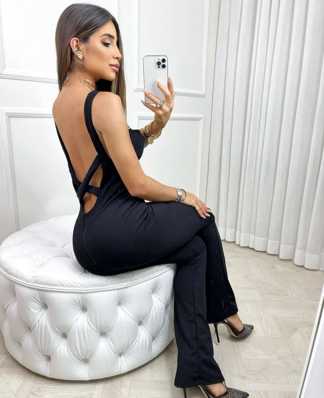 Bandage Jumpsuit Backless High Street Jumpsuit Aclosy