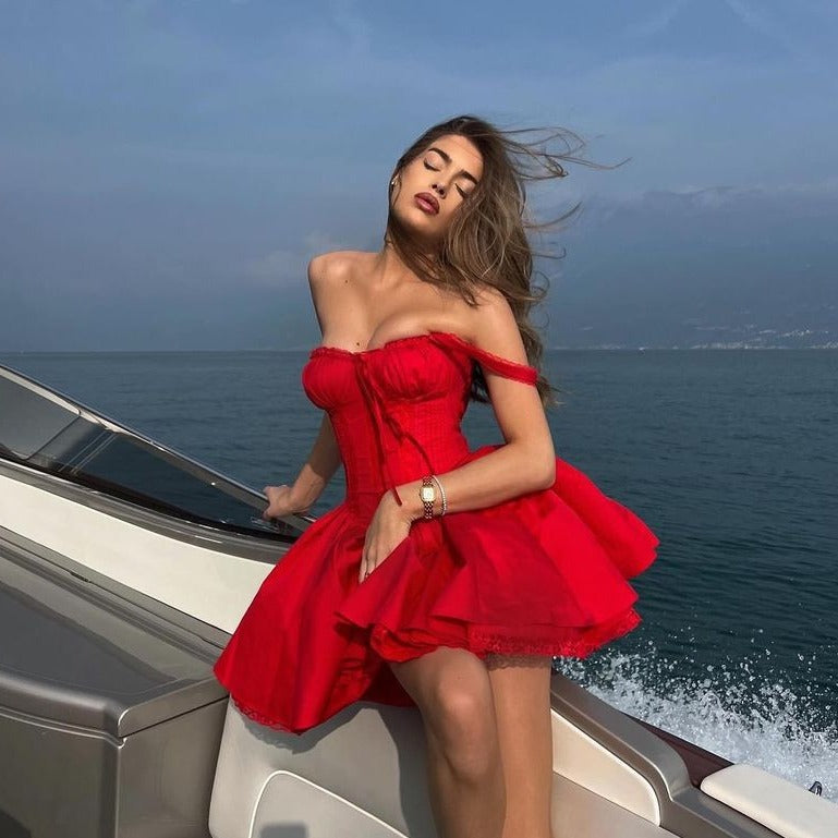 Women's Adjustable Steel Ring Dress aclosy