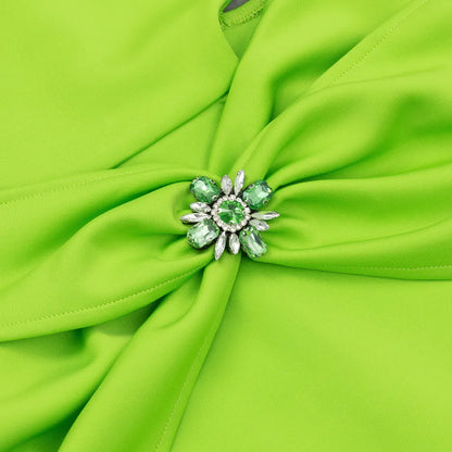 Sling Green Bandage One-piece Dress Women