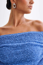 Allure Off Shoulder Mini Knitted Dress