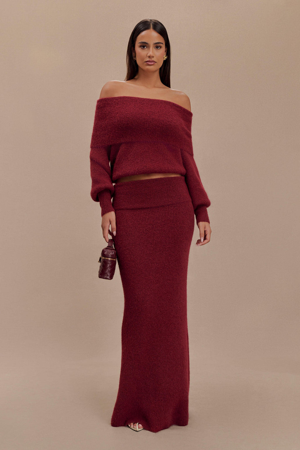 athena burgundy dress Athena Maxi Dress Red in Chiffon