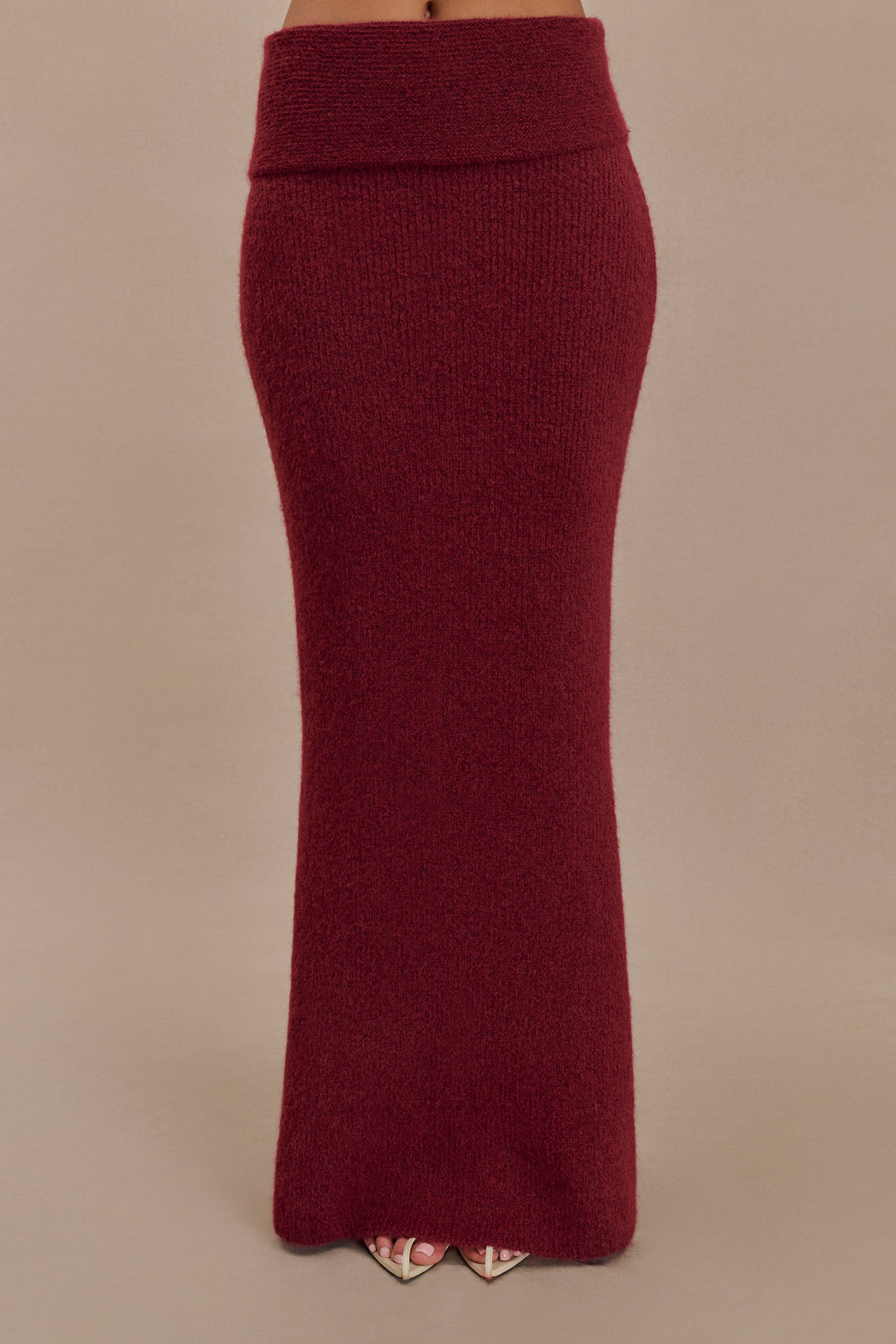 Athena Elegant Burgundy Dress-Set