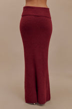 Athena Elegant Burgundy Dress-Set