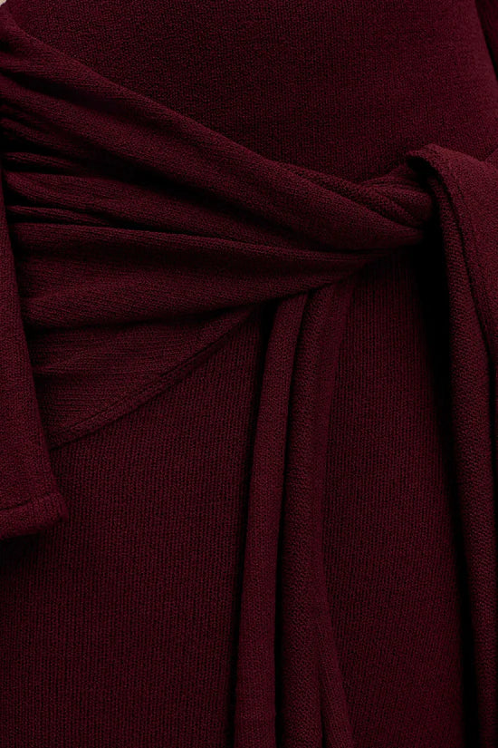 Charmora Off Shoulder Tie Maxi Dress