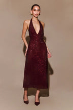 Allure Sparkling Midi Dress - Elegant Sequin Bodycon Party Dress (Copy) Aclosy
