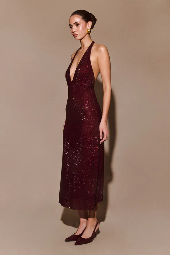 Allure Sparkling Midi Dress - Elegant Sequin Bodycon Party Dress (Copy) Aclosy