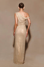 ALLURE SPARKLE CUTOUT MAXI WEDDING DRESS (Copy) Aclosy