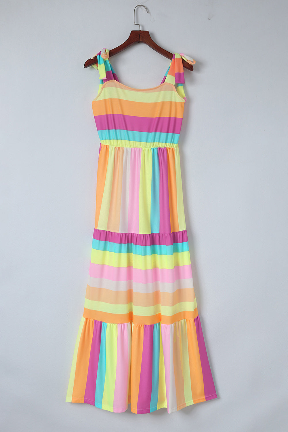 Striped Sleeveless Maxi Dress Trendsi