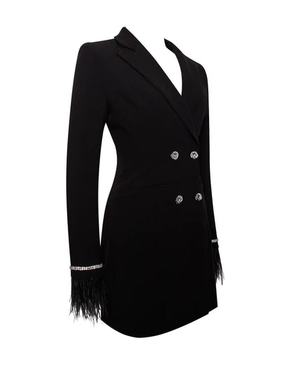 ELERKA MINI FUR SLEEVED BLAZER