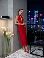 Allesha Backless Strappy Bandage Dress