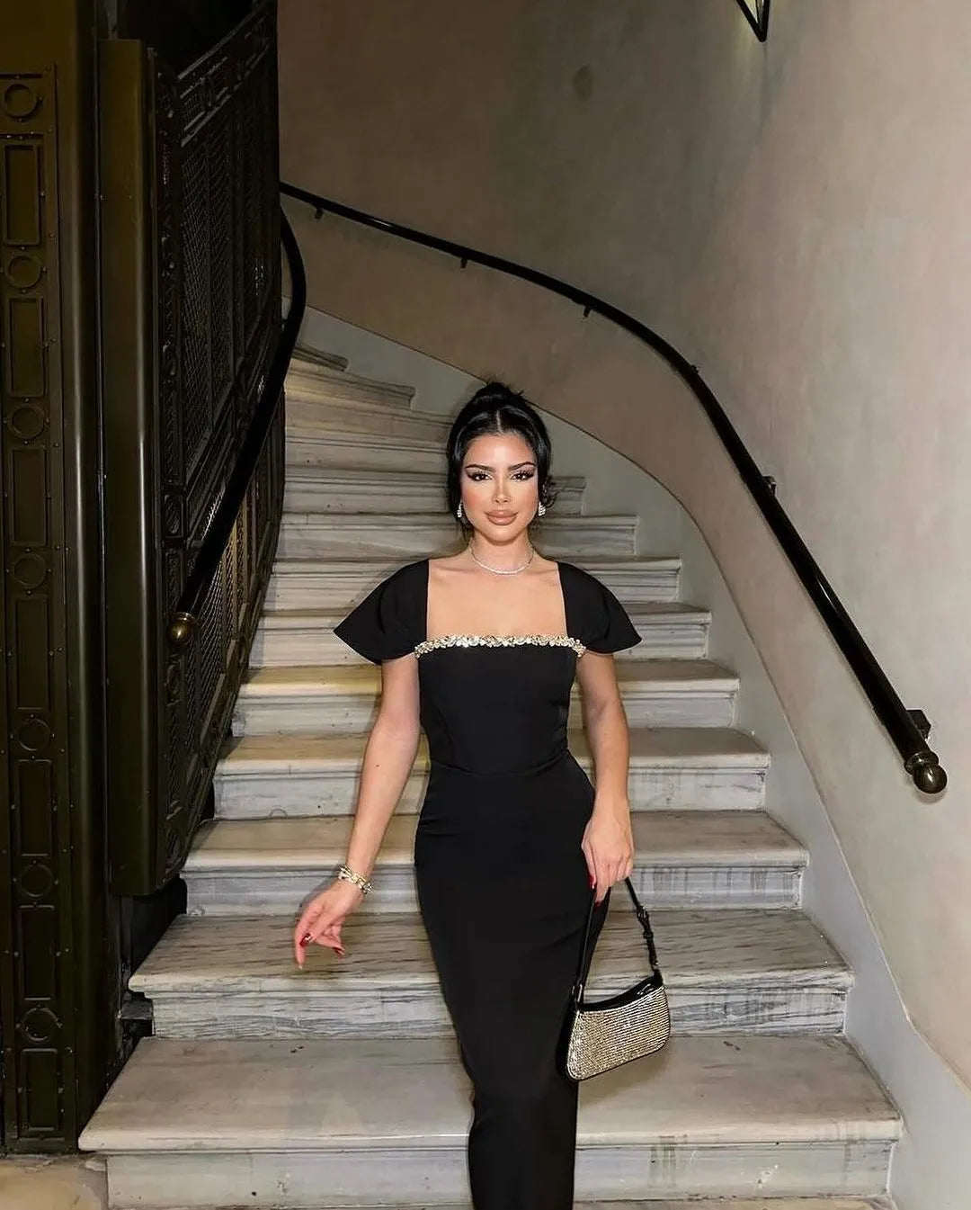 Allure Diamond Maxi Red Dress (Copy) Aclosy