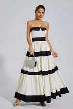CHIC ELEGANT BOW MAXI DRESS