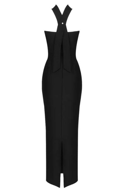 Chic Strapless Cutout Maxi Dress