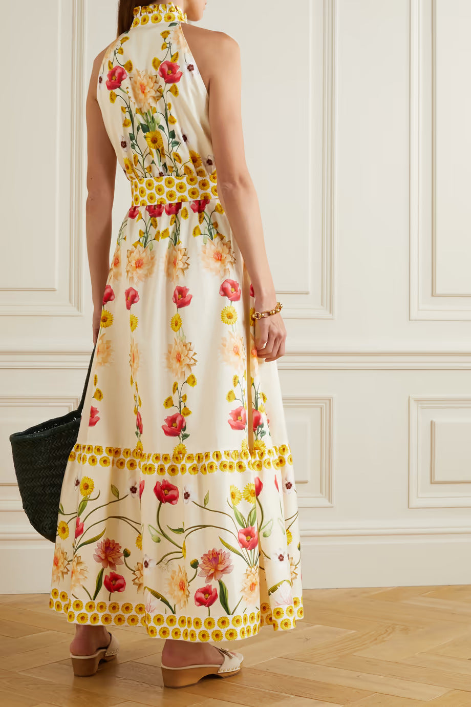 Elegant Style Sleeveless Lace-up Dress Aclosy