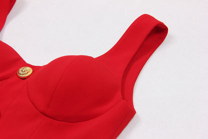 Elegant And Sexy Sleeveless Short Vest Corset Skirt #aclosyESL