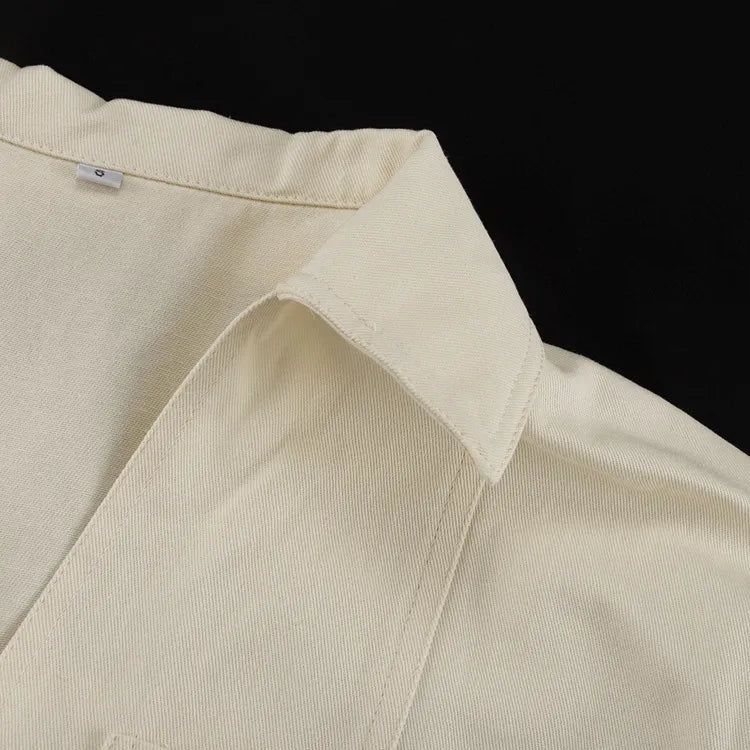 Chic Lapel Pocket Two-Piece Set