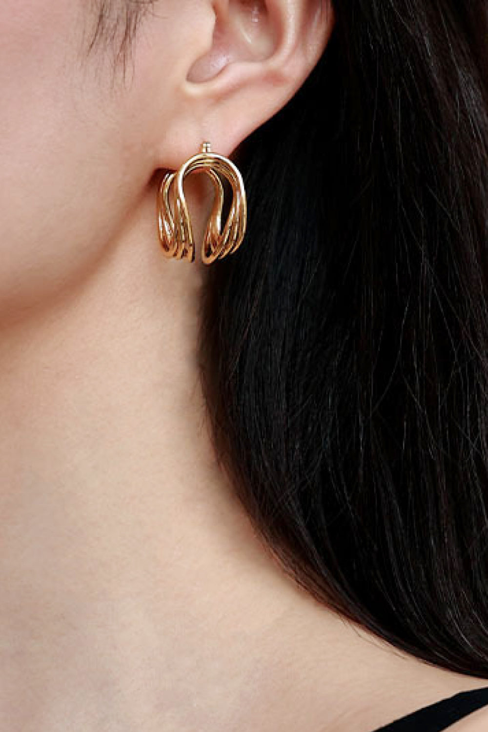 U-Shaped Hoop Earrings Trendsi