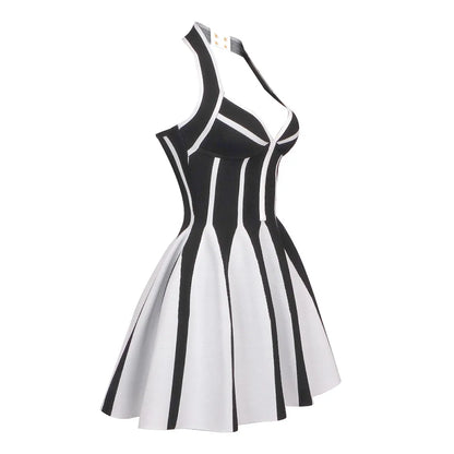 Vlora Halter Sleeveless Bandage Mini Dress