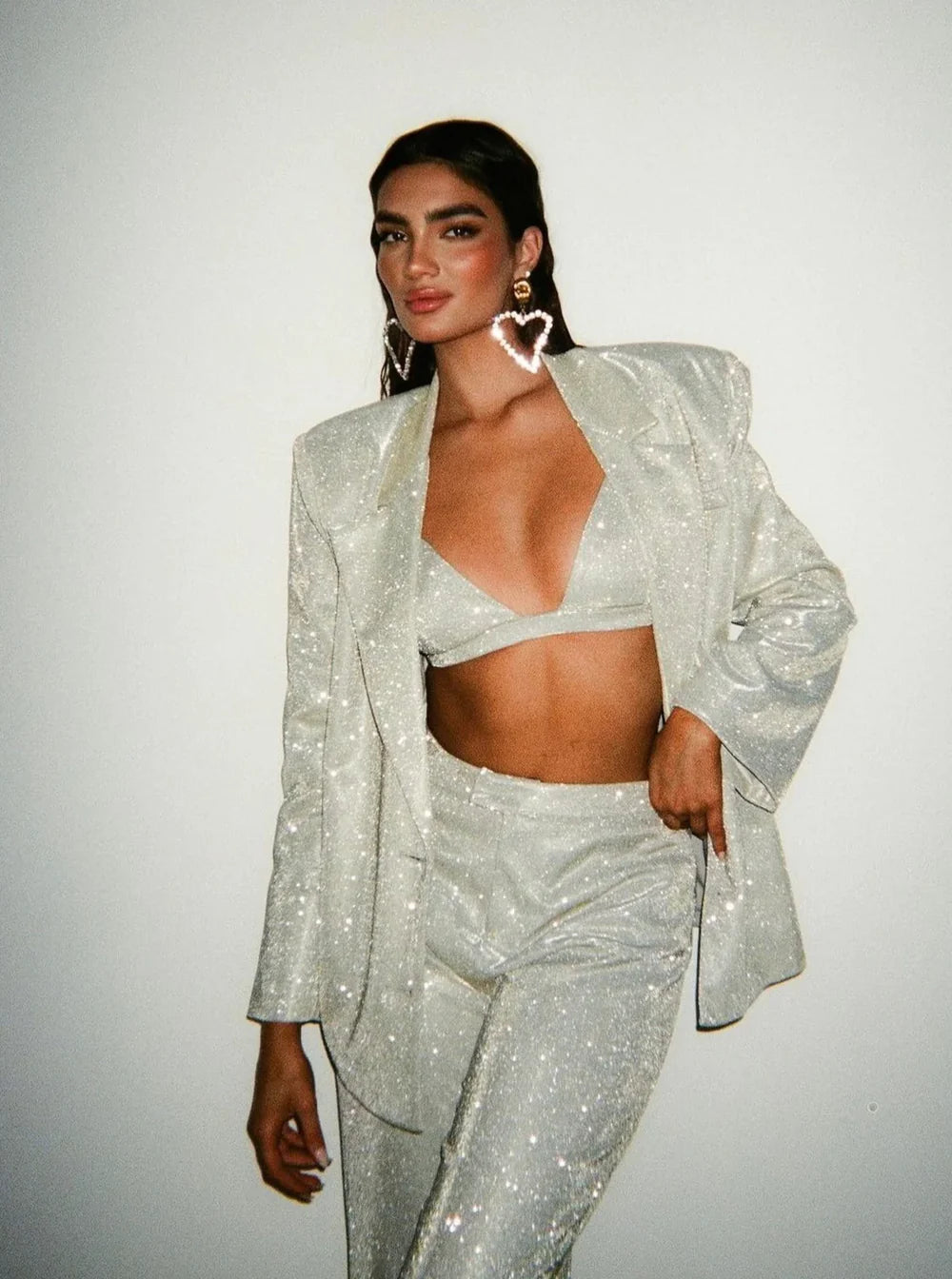 Alyia Sparkling Elegant Party Set Dress