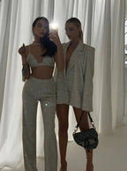 Alyia Sparkling Elegant Party Set Dress