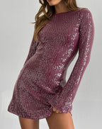 Allure Mini Dress In Sequin