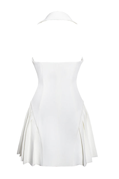 Salmiya Mini Halter Wedding Skirt Dress