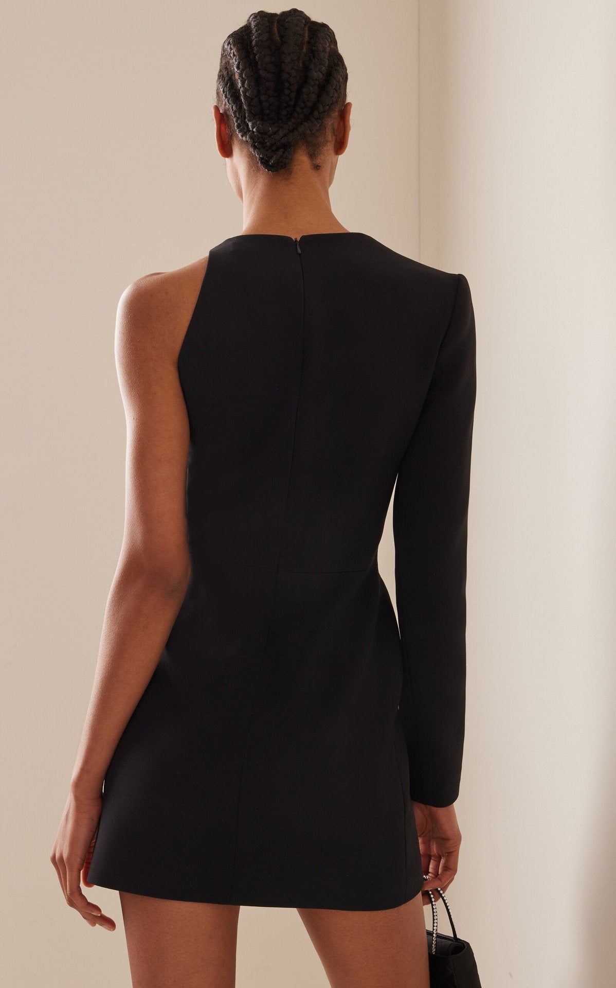 Wave See-through One Shoulder Dress Fashion Design Short Evening Dress aclosy