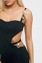 2023 Suspender Combat Color, Revealing Fashion Sexy, Waist Split Skirt aclosy