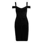 Strapless shoulder tight dress Aclosy