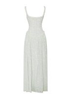 Alyia Lux Weave High Slit Maxi Dress