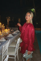 LARA RUFFLE MINI DRESS