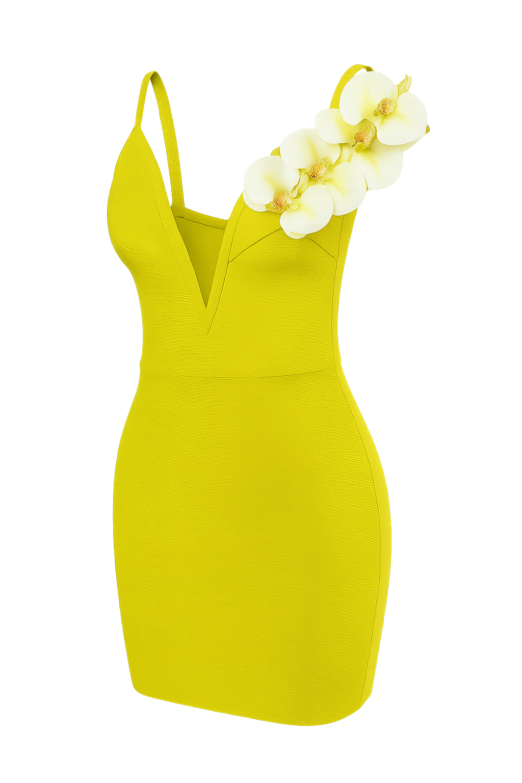 Alana One shoulder Elegant Rose Party Dress