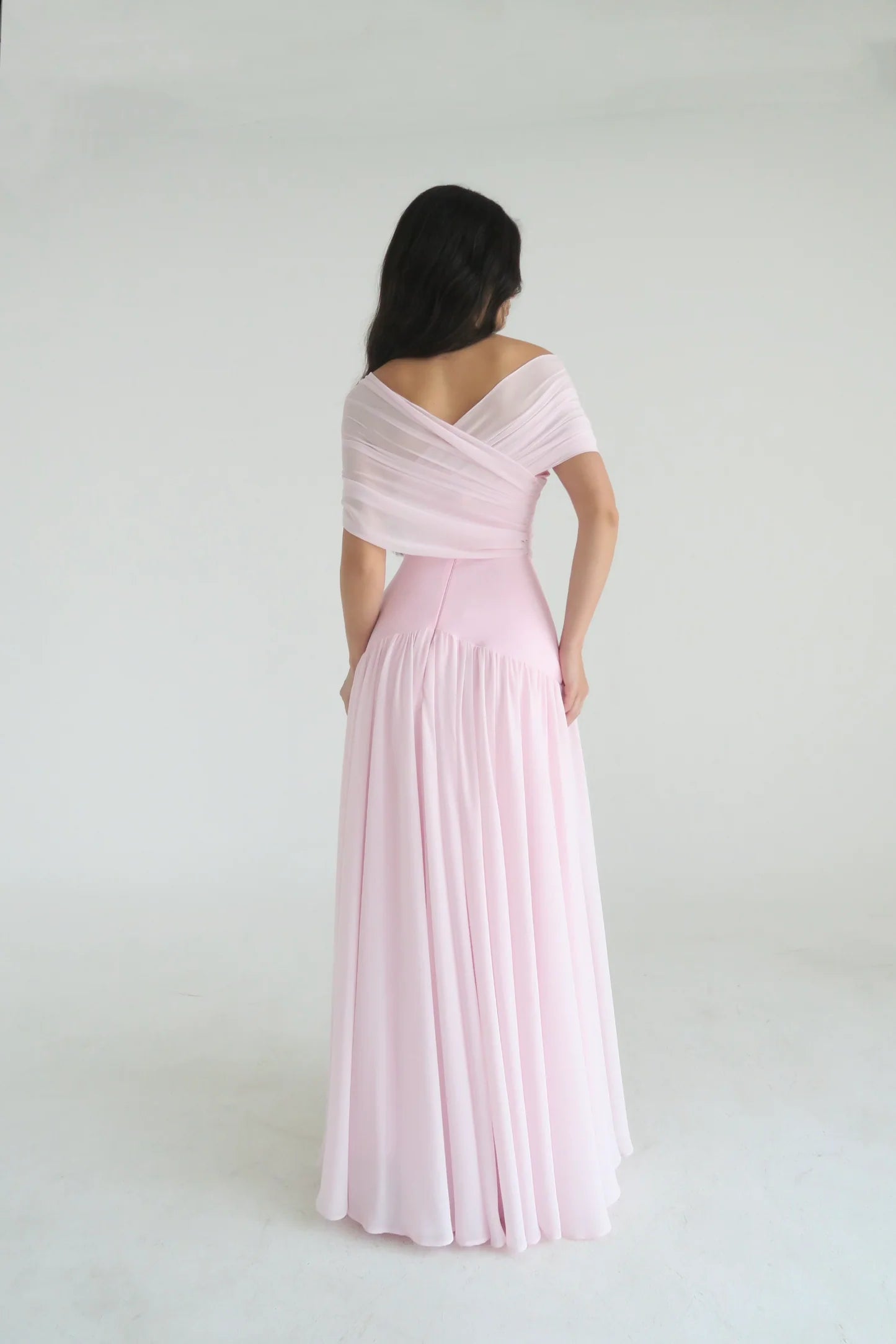 Elegant Cross-design Short-Sleeve Maxi Dress