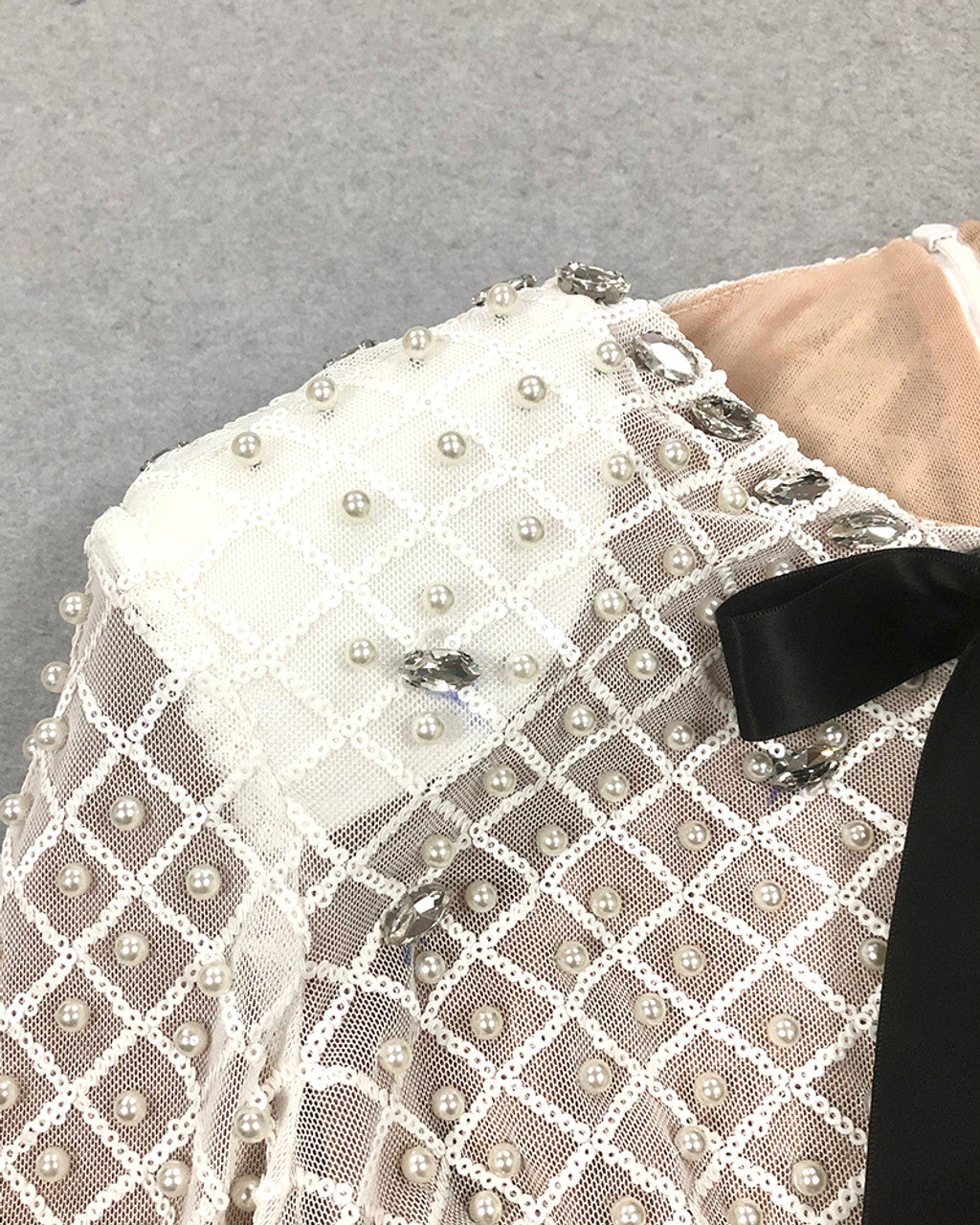 GARINA ELEGANT MINI RHINESTONE DRESS