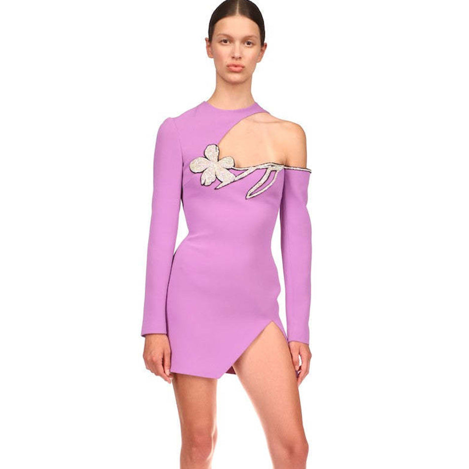 Women's Fashion Round Neck Dress Aclosy