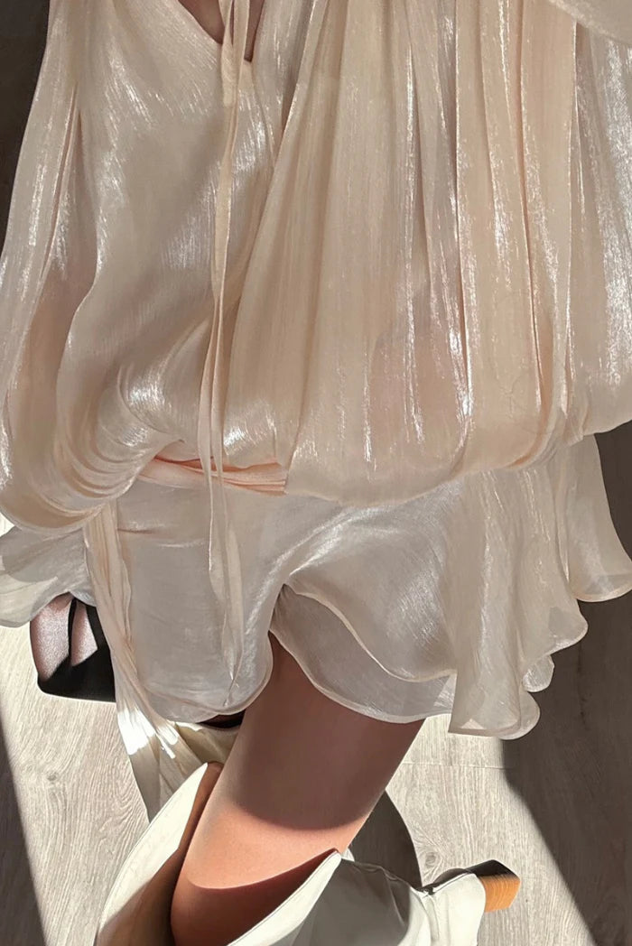 LARA RUFFLE MINI DRESS