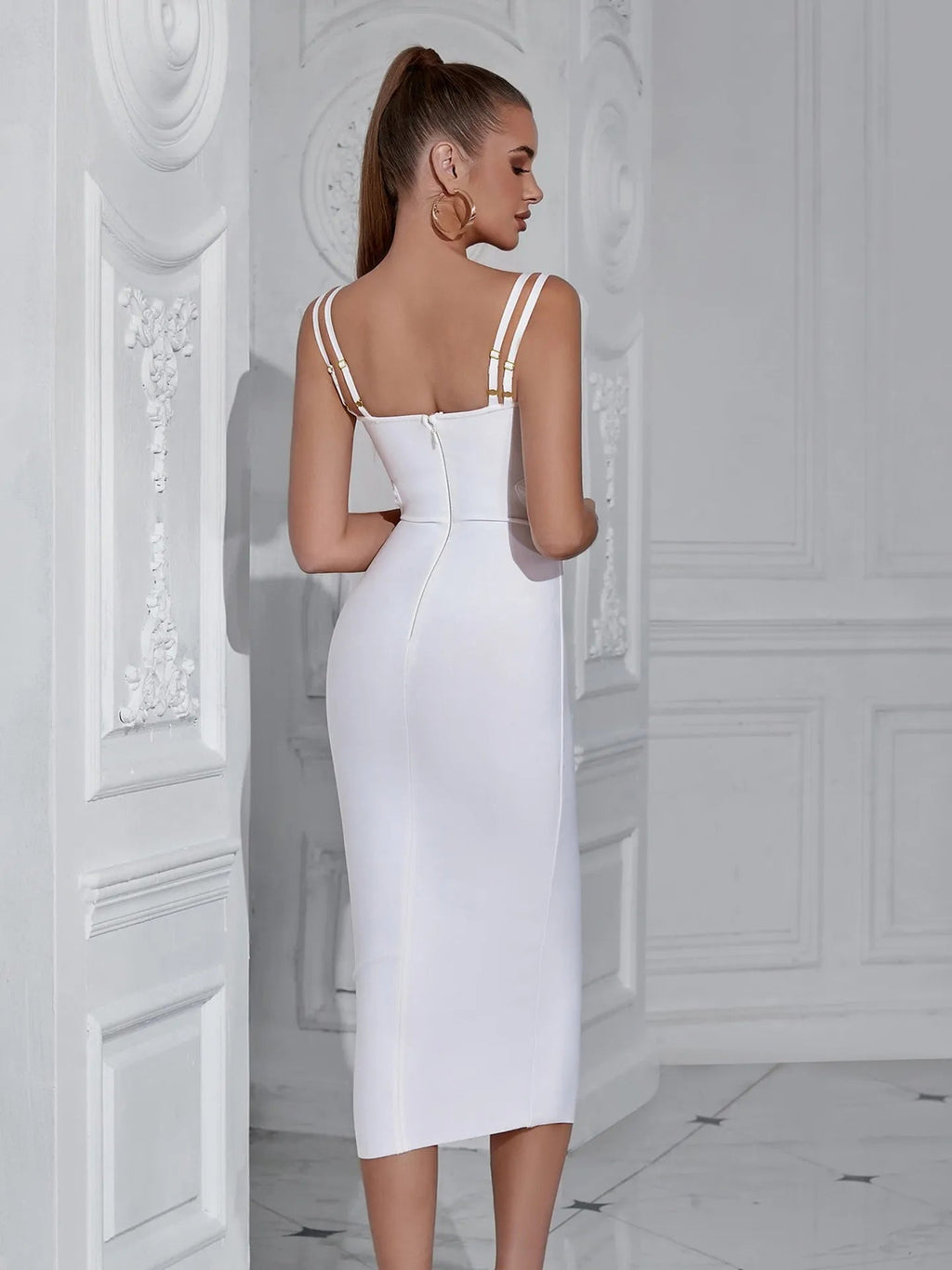Maria Beaded Evening Bandage Slip Dress (Copy) aclosy