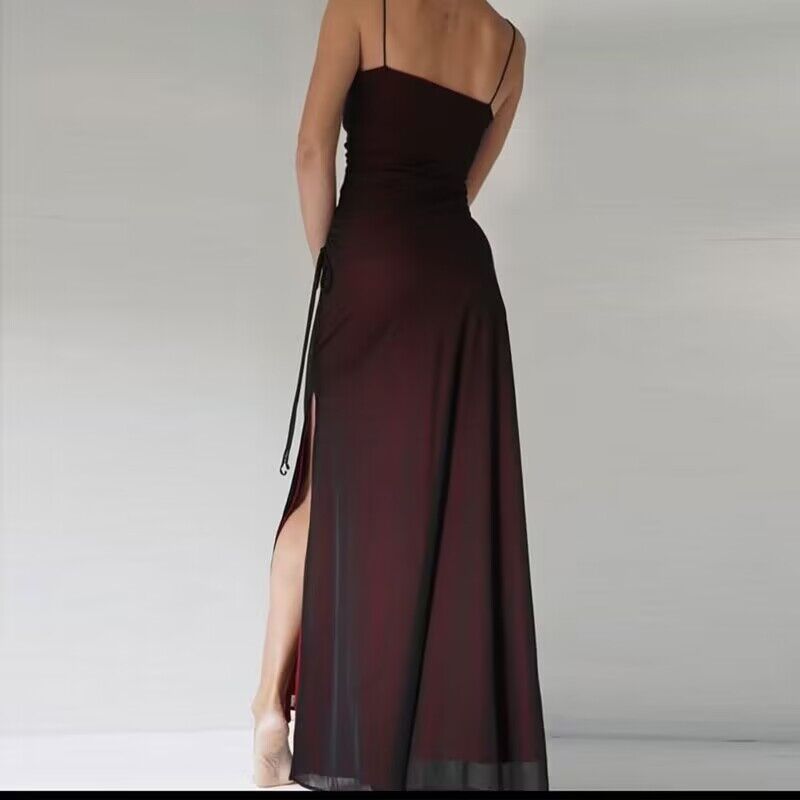 Elegant Split Sling Prom Evening Dress Aclosy