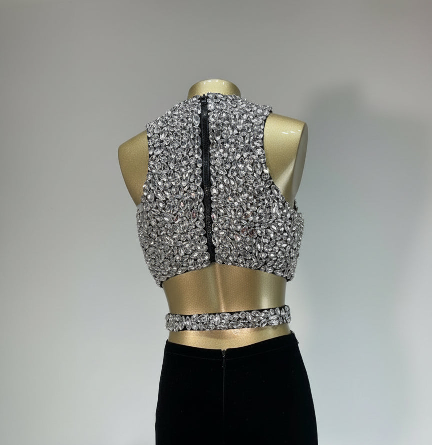 best women elegant crystal style event dress 